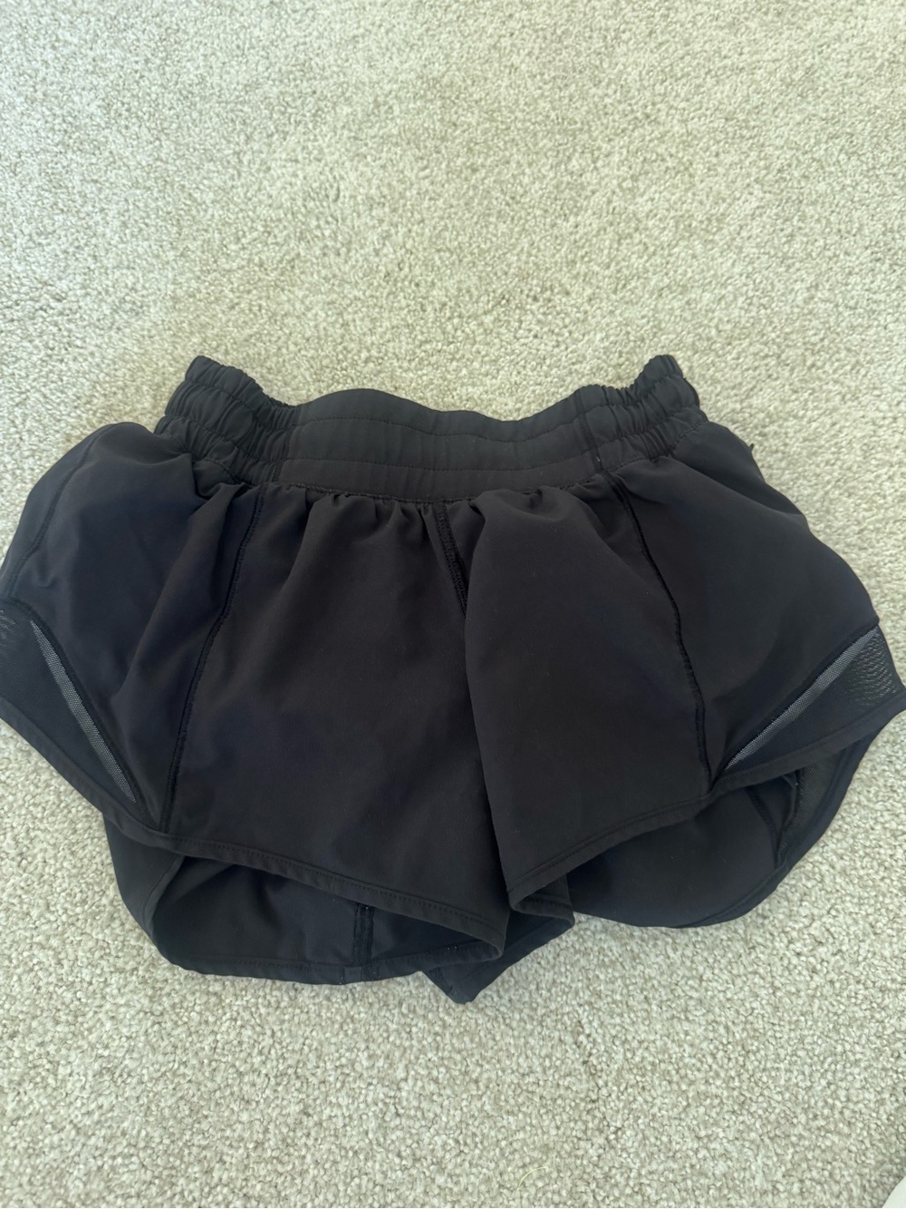 lululemon athletica Black Layered Running Shorts 2.5” Size 2